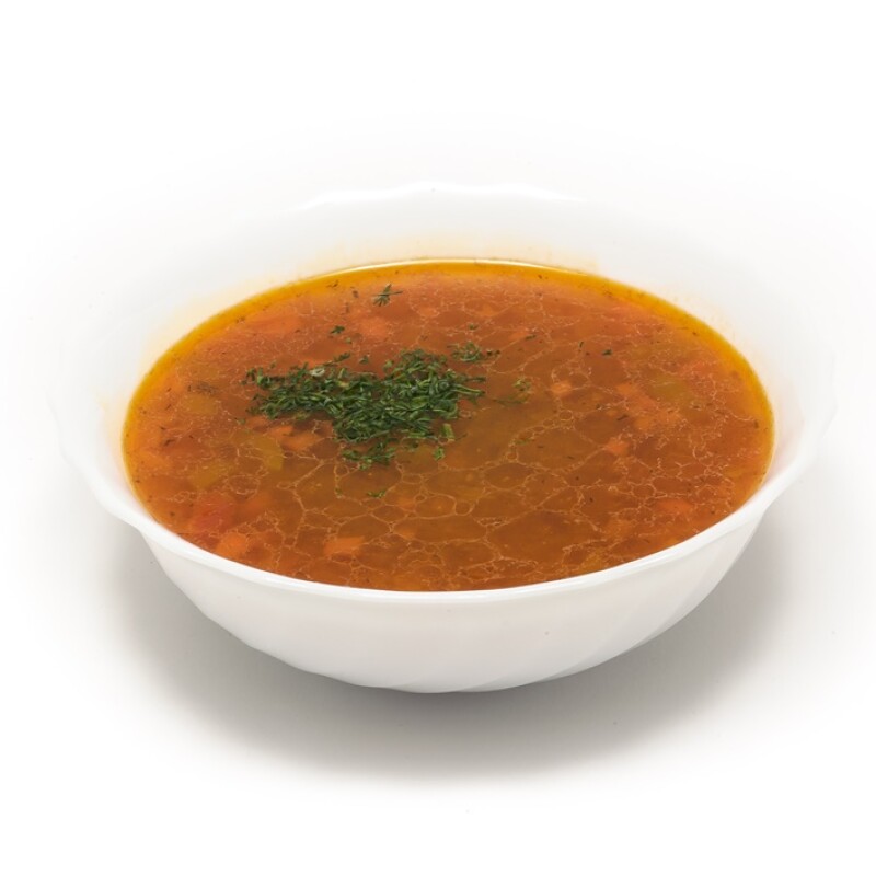 Суп из красной чечевицы на курином бульоне Халяль