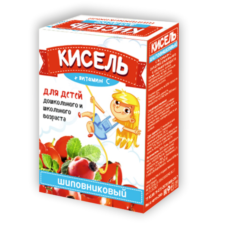 Кисель витаминизированный «Шиповниковый с витамином С для детей дошкольного и школьного возраста»